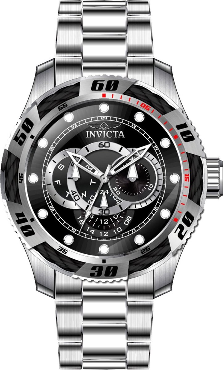 Invicta Speedway 45755 Quartz Herenhorloge - 50mm