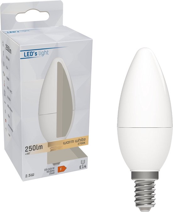 LED's Light E14 LED Kaarslamp - 250 lm - Warm wit licht - 1 lamp