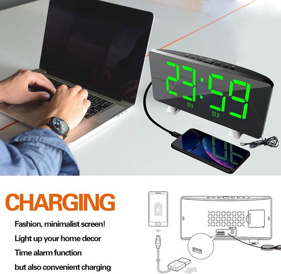 Industriële Bureau Lamp Met 2 USB Oplaadpoorten - Zwarte Metalen Tafel Lamp Voor Lezen Met Verstelbare Kop Vintage Werklicht Voor Kantoor Woonkamer Slaapkamer En Boerderij