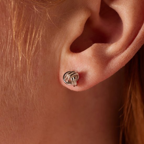 Lucardi - Bouton boucles d'oreilles en argent