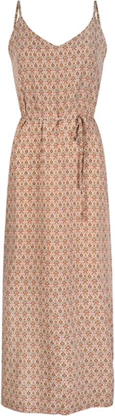Lofty Manner Jurk Dress Roxie Of28 623 Multi Brown Print Dames Maat - S