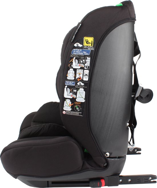 X Adventure Autostoel Grow Fix Groep 1/2/3 9-36 kg (76 tot 150 cm) Vanaf 15 maanden tot 12 jaar - Met Isofix - i-Size - Meegroei Autostoel - Zwart — afbeelding 2