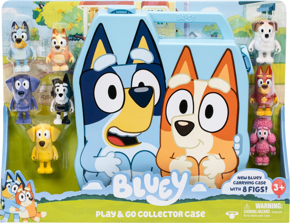 BLUEY Verzamelkoffer met 8 speelfiguren Deluxe set — afbeelding 8