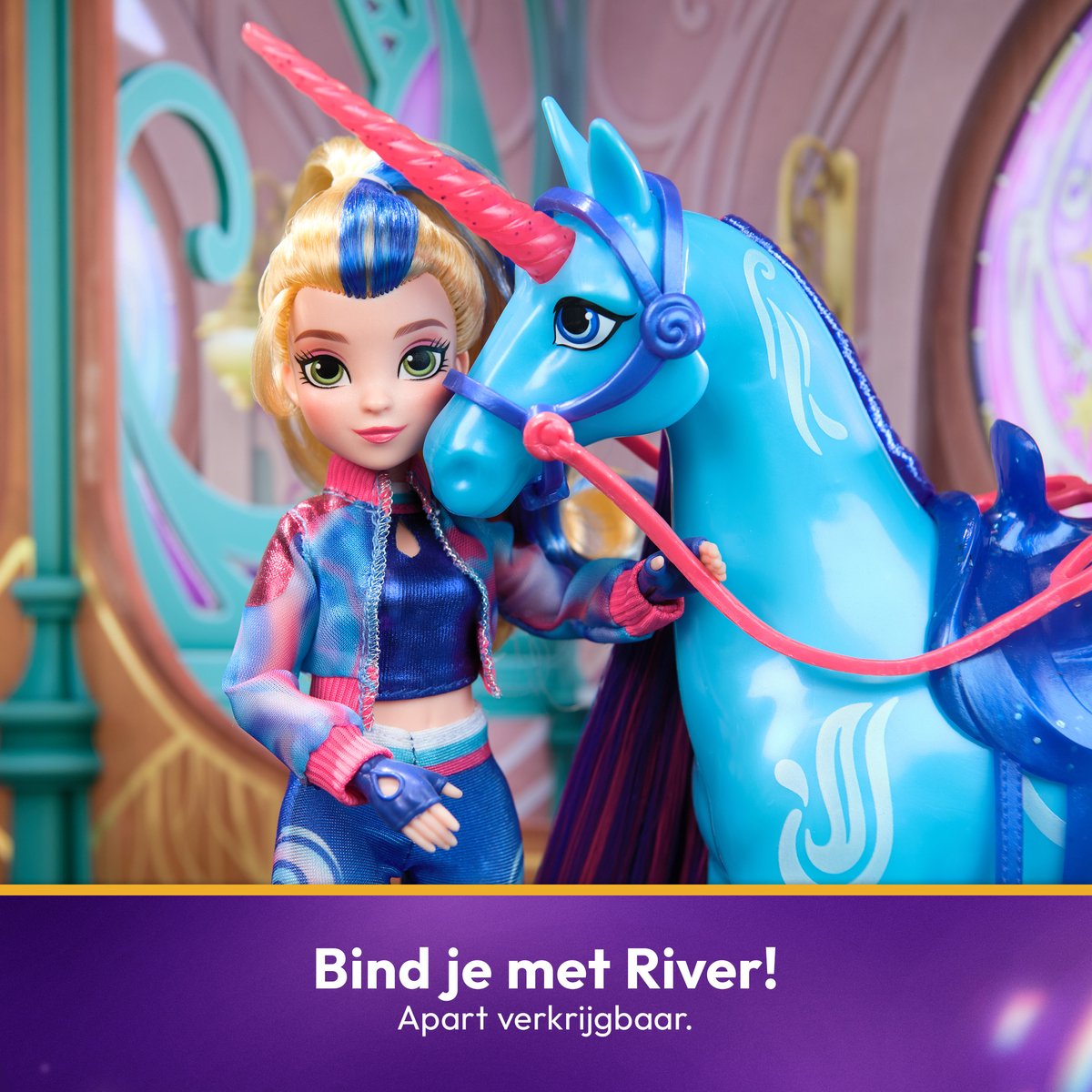Unicorn Academy – Pop Isabel - met 5 modeaccessoires en borstel — cadeau in Spellen & Speelgoed - foto 5
