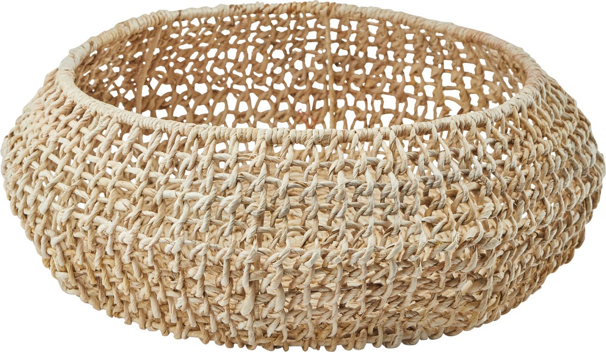 Opbergmand Abaca Beige | Beige | Hout