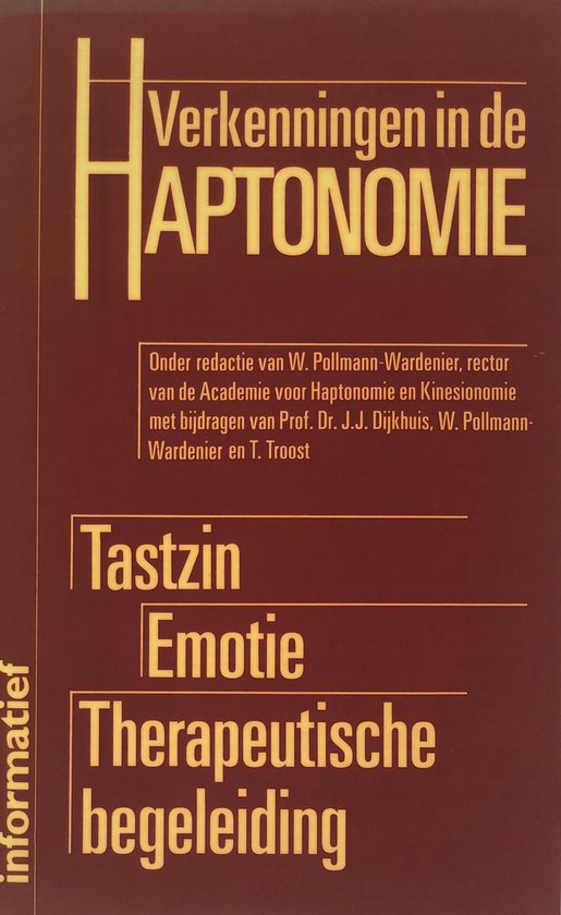 Verkenningen in de haptonomie - cover