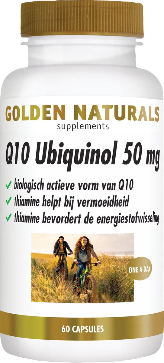 Goedkoopste Golden Naturals Q10 Ubiquinol 50mg (60 veganistische capsules