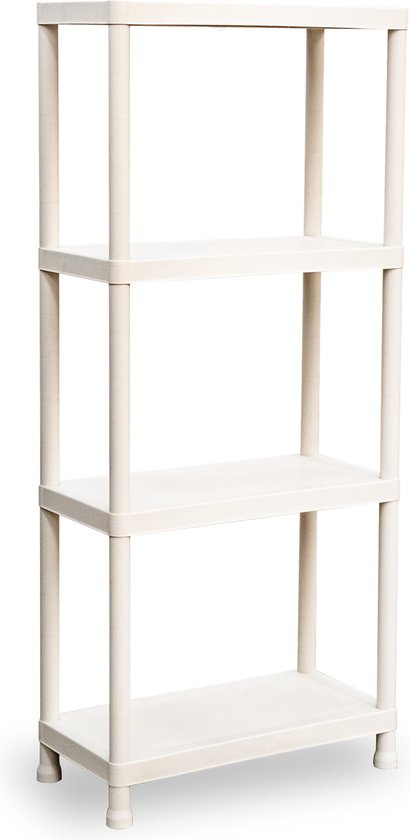 Buffet, Woonkamermeubel - 4 Lades 2 Verstelbare Planken - MDF Hout Abrikoos Creme Kleur