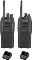 Set van 2 Kenwood TK-3701D IP55 Portofoon met tafellader