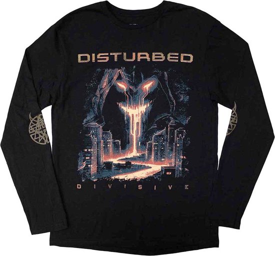 Disturbed - European Tour '23 Divisive Longsleeve shirt - S - Zwart