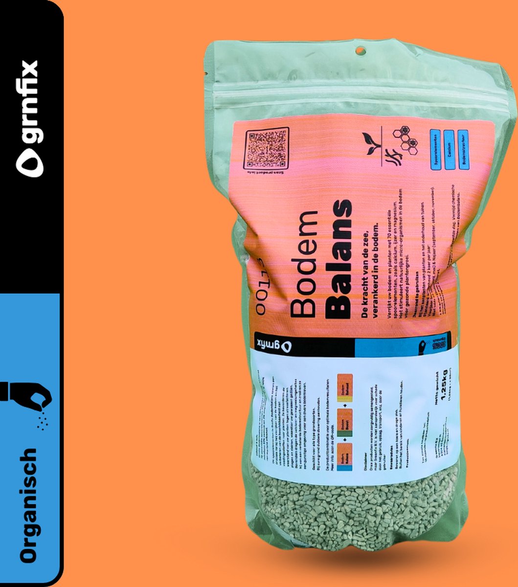 Bodemverbeteraar met mineralen – Voor 25 m² – GRNFIX BodemBalans – 1,25kg