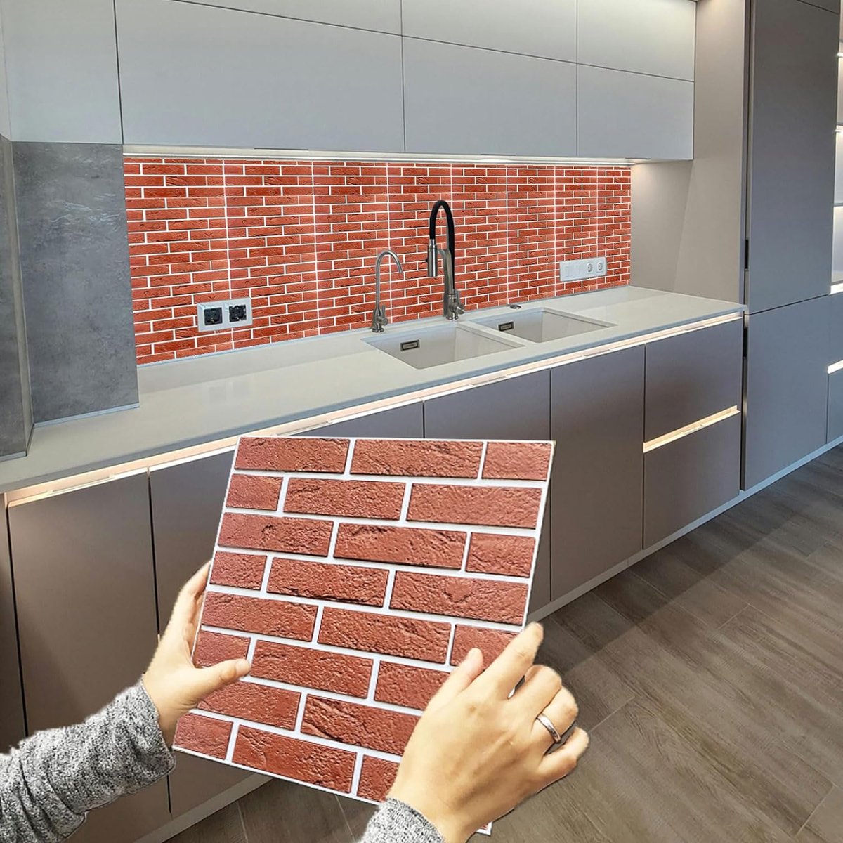 wandpanelen steenlook_10 stuks