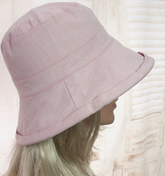 Roze UV-werende Dameshoed, La Rochelle, UPF 50 – Ker Sun Nederland
