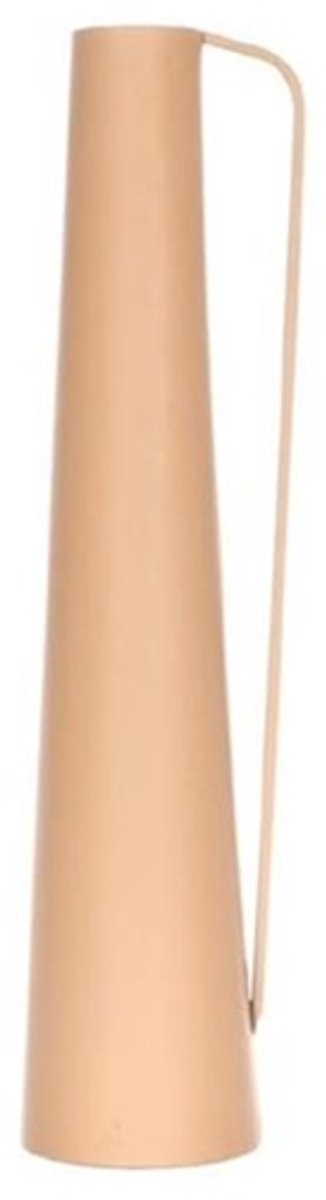 Vaas metaal13.4x11.5xh52cm koffie