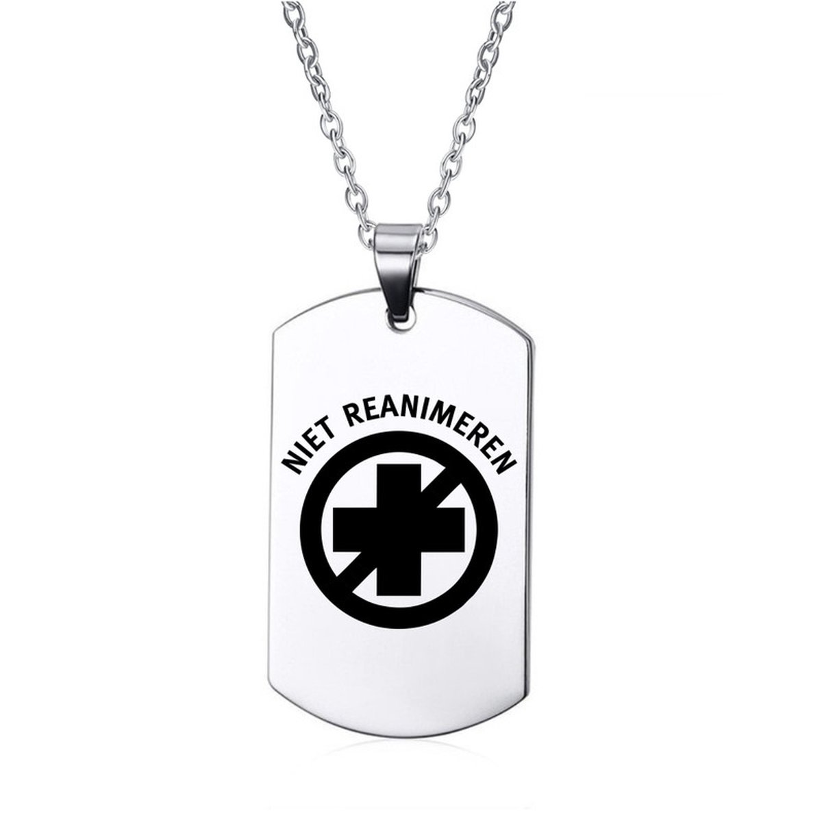 Ketting | Tag | RVS | Niet Reanimeren