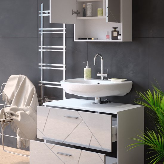 Meubles bain Ilias 2 parties Chêne Vicco - Maison