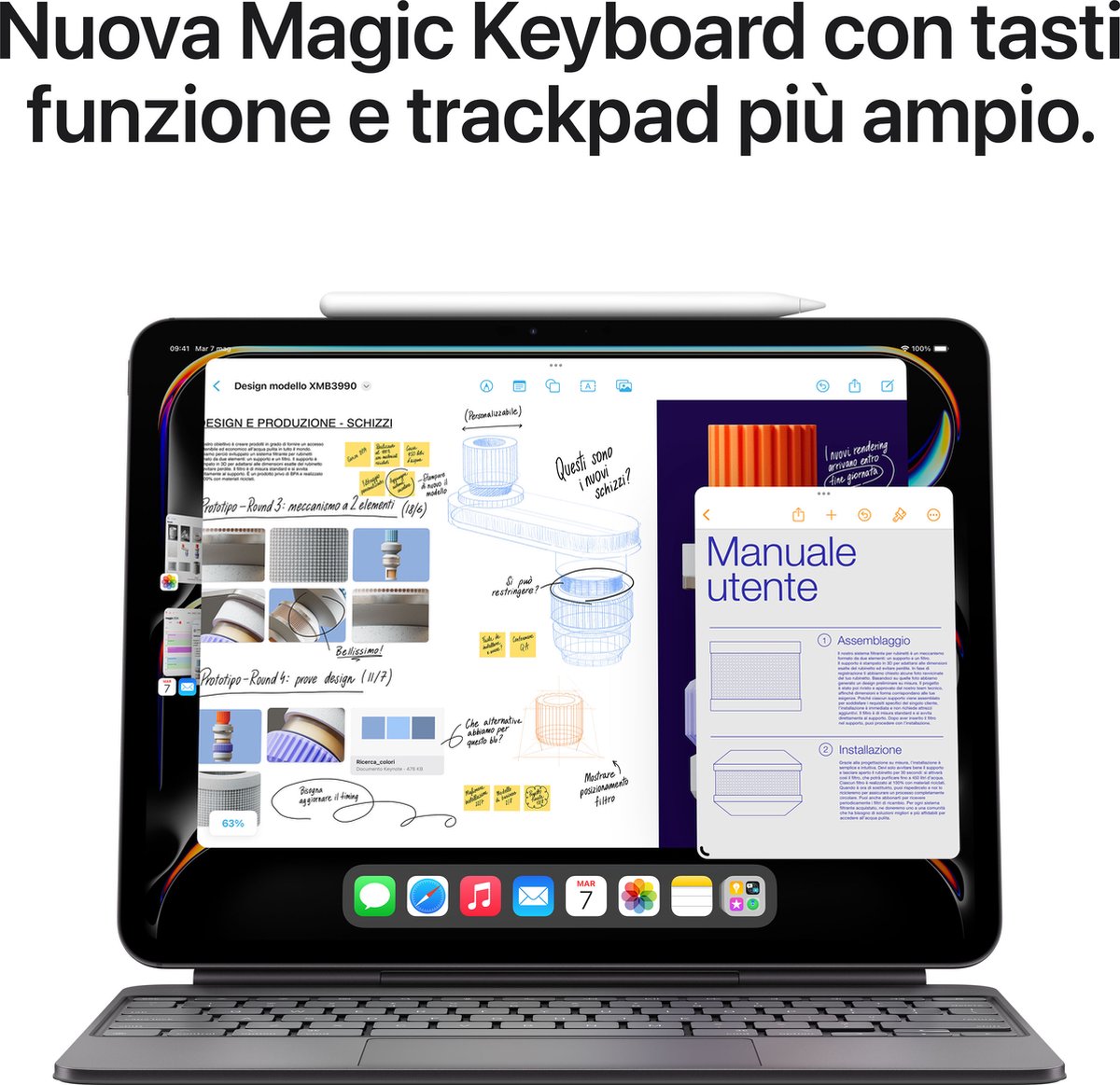 Apple iPad Pro 13 inch 256GB WiFi 2024 zilver M4-chip Ultra Retina XDR OLED display - Afbeelding 5