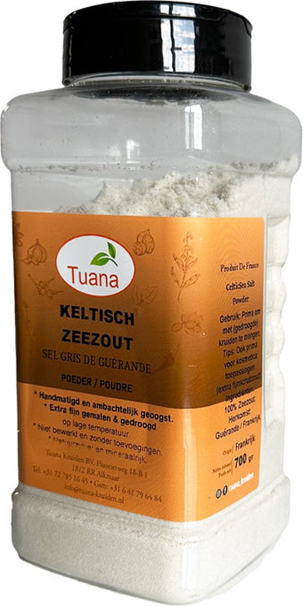 Goedkoopste Tuana Kruiden - Keltisch Zeezout 700 G - Poeder - 700 G Strooibus - GP0115-2