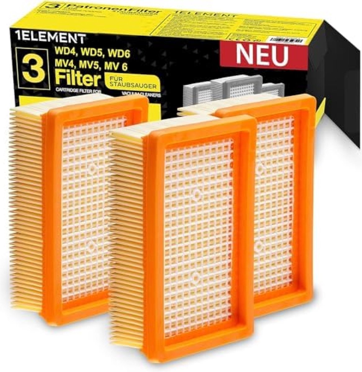 Stofzuigerfilter (3x WD4 Filtre)