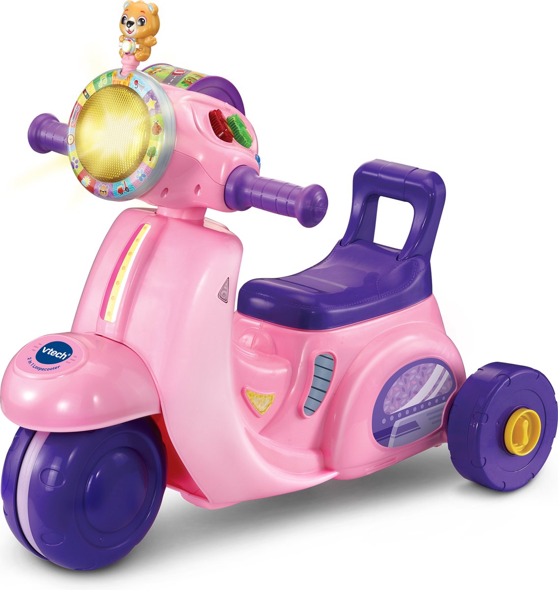 Vtech Baby 2 in 1 Loopscooter roze
