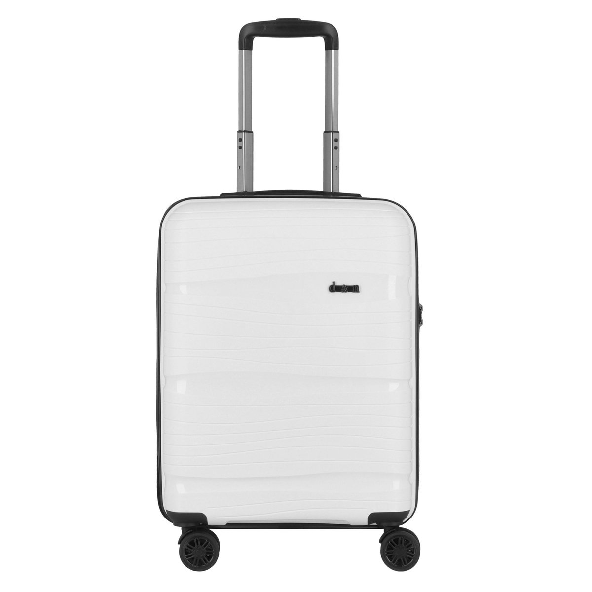 d & n Travel Line 4300 4 wielen Cabinewagen S 55 cm - Harde bagage - TSA slot - weiß