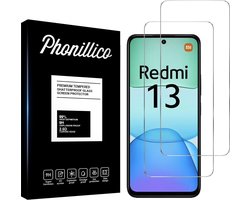 Screenprotector voor Xiaomi Redmi 13 4G - 2 stuks Beschermglas van glas Transparante glazen schermbeschermfolie