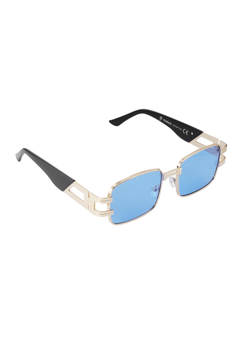 Zonnebril simple metal essential - blauw goud
