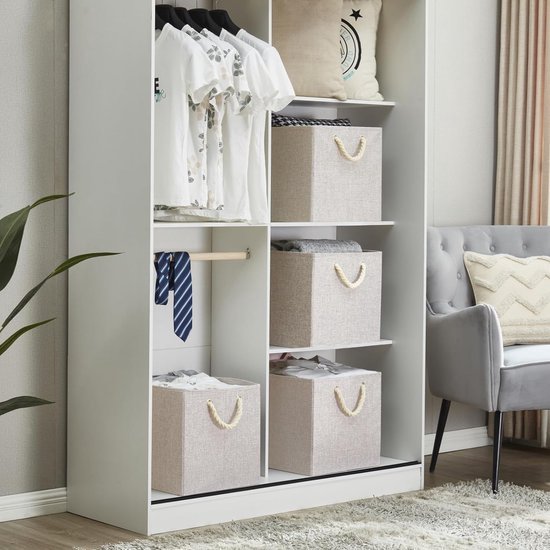 SOCOHOME Dozen, 33 x 38 x 33 cm, stoffen opbergdozen voor het