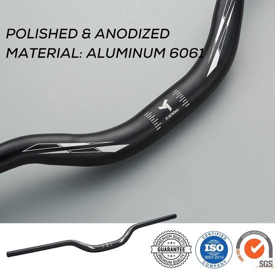 Aluminium MTB stuur 31,8 mm goud MTB Riser Swallow stuur XC AM DH extra lang stuur