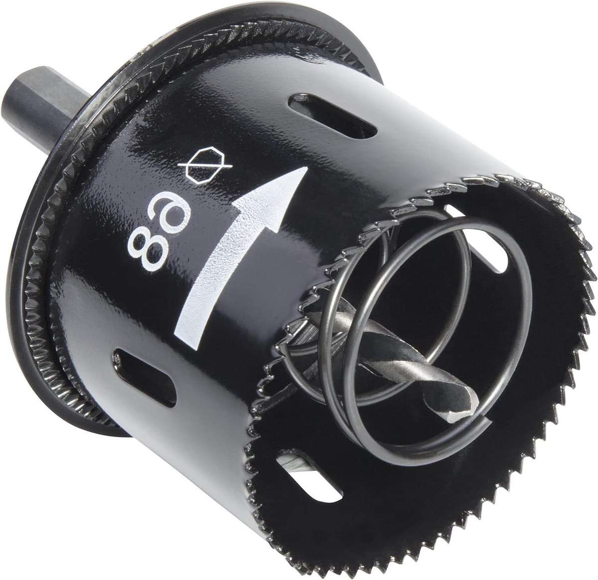 Gatenzaag 68 mm met uitwerper en randverzinker snijdiepte 44 mm installeren stopcontacten hout afwerkplaten