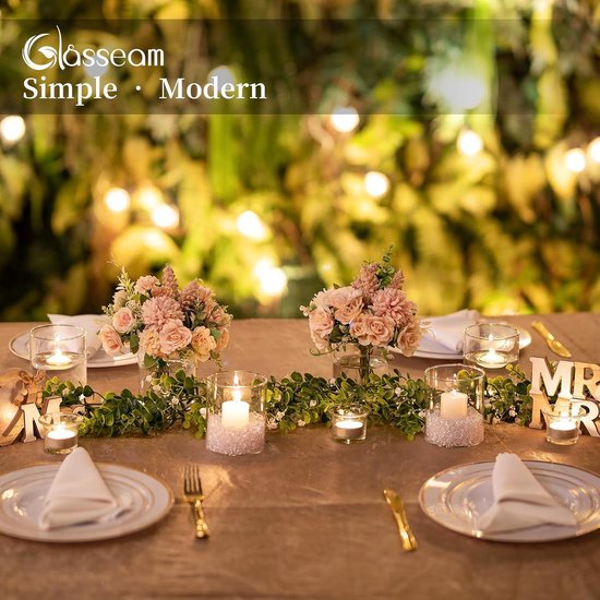 Glasseam Kleine Glazen Vaas, Heldere Cilindervazen Voor Bloemen, 10 X 8,5 Cm Bud Vases Set Van 6, Moderne Bloemenvaas Voor Decoratie, Decoratieve Hurricane Vase Candle Vases Voor Bruiloft Tafelstuk Glasseam Kleine Glazen Vaas, Heldere Cilindervazen Voor Bloemen, 10 X 8,5 Cm Bud Vases Set Van 6, Moderne Bloemenvaas Voor Decoratie, Decoratieve Hurricane Vase Candle Vases Voor Bruiloft Tafelstuk