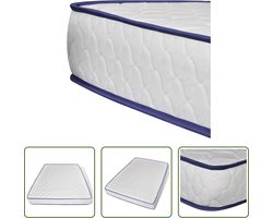 vidaXL Matras 140x200 - Traagschuim Matras - Matras traagschuim 200x140x17 cm Zacht - Matras 17cm - Traagschuim Topper - Anti-drukplek Matras