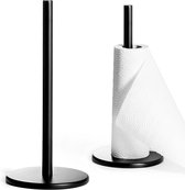 Bol.com Keukenrolhouder Metaal Zwart 33 cm - Rollenhouder - Houder aanbieding