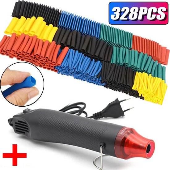 DIFCUL Mini Heat Gun 300W Mini Shrink Heat Tool Embossing Powder Set Heteluchtpistool Gebruik Professioneel DIY voor Rubberen Stempel, Verwarming Kleine Kleiwerken