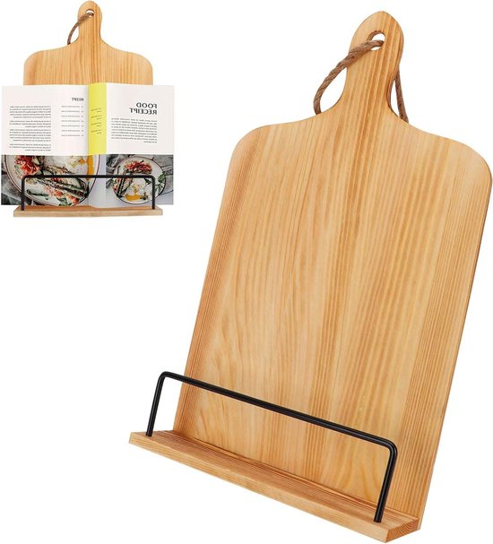 Houten boekenstandaard - Kantoorartikelen online