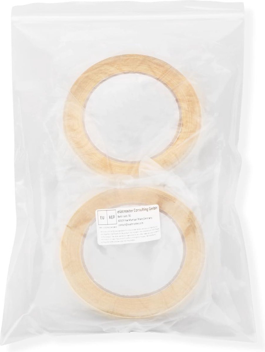 Dubbelzijdige montagetape wit 19 mm x 20 m, sterke