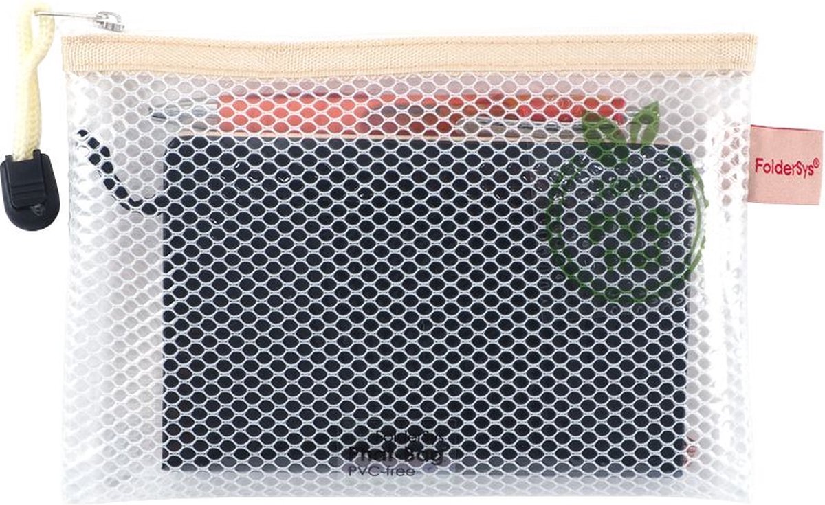 Goedkoopste Ritszak FolderSys, lus & koord, PVC-vrij, transparant kunststof, diverse afmetingen, 10 stuks