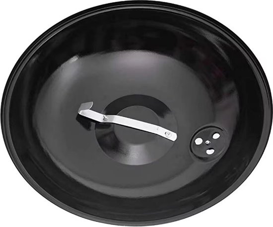 Houtskool BBQ - Rond met Deksel - Bol - ø 44 x 70 cm - Incl Wielen - incl handvatten - Staal — afbeelding 2