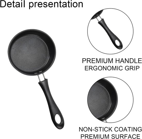 Mini Koekenpan Gourmet Pan 12 Cm Effen Aan De Buitenkant
