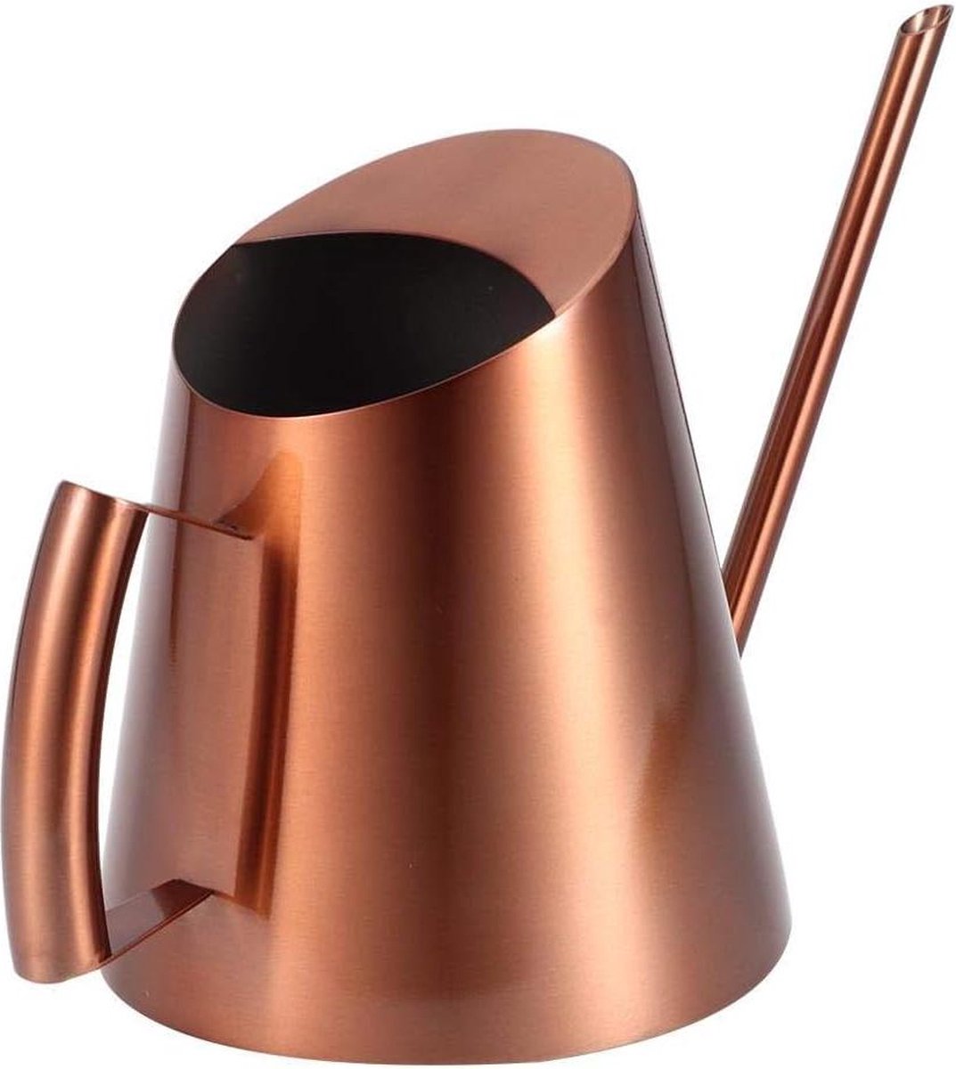 RVS Watering Kan Lange Mondstuk Tuin Watering Pot Groene Plant Bloem Watering Ketel Brons Lang