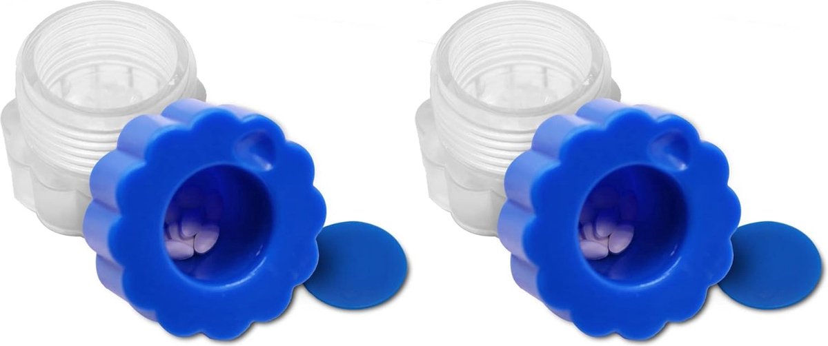 Goedkoopste ComfiCare® Pillenvergruizer 2 stuks - Pillenmaler - Tabletvergruizer - Pil crusher - Tablet Vergruizer - Blauw