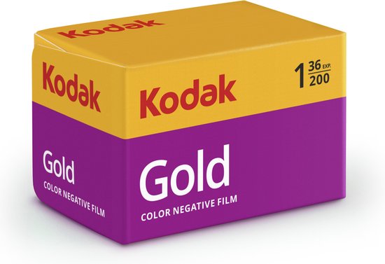 KODAK Pack 1 x Pellicule Kodak Gold Couleur 200 ISO - Format 135 - 35 mm - 36 poses