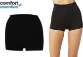 Comfort Essentials – Corrigerend Ondergoed Dames – Hipster – Zwart - L - Dames Ondergoed – Shapewear Dames – Boxershort Dames - High Waist