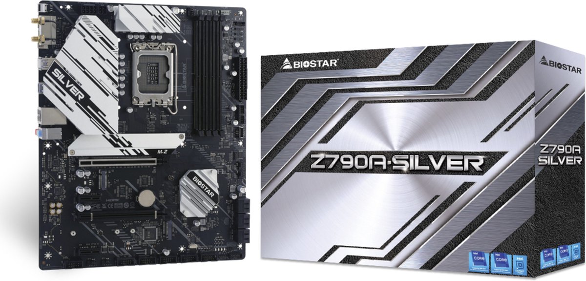 Biostar Z790A-Silver Moederbord Intel Z790 Lga 1700 Atx - afbeelding 3