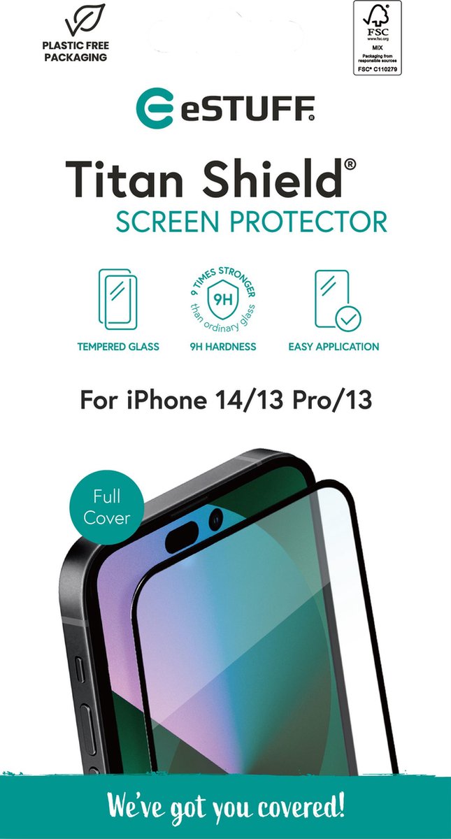eSTUFF ES501351 scherm- & rugbeschermer voor mobiele telefoons Doorzichtige schermbeschermer Apple 1 stuk(s)