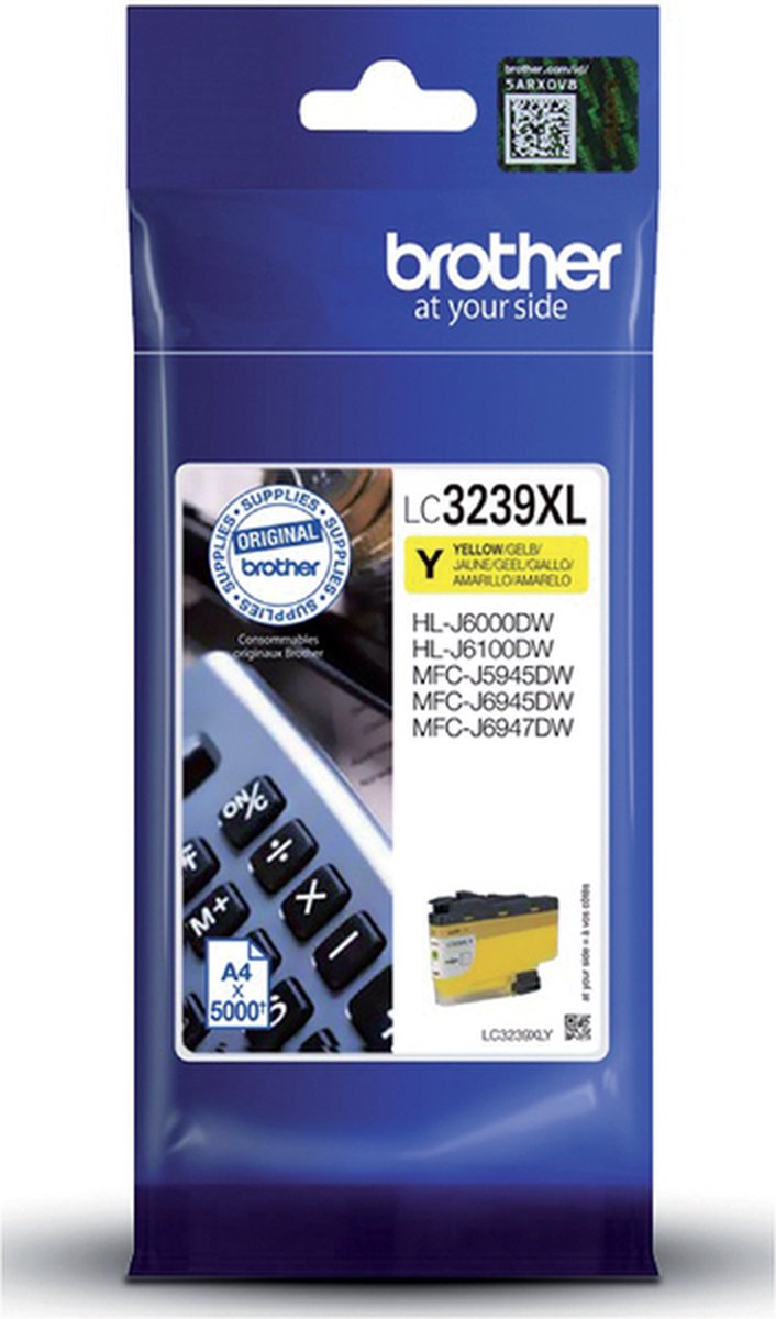 Brother LC3239XLY - Hoog rendement - geel - origineel - inktcartridge - voor Brother HL-J6000DW, HL-J6100DW, MFC-J5945DW, MFC-J6945DW, MFC-J6947DW