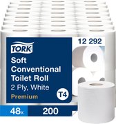 Bol.com Tork - Toiletpapier t4 premium 2l 200vel 48rol 12292 aanbieding