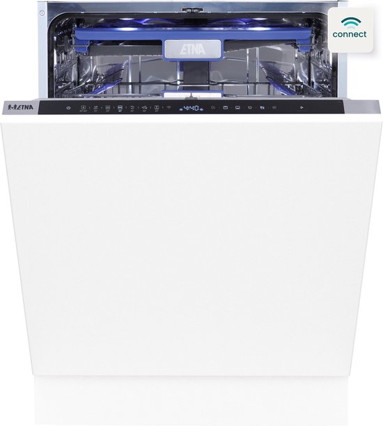 ETNA VW743HNC – Inbouw vaatwasser (60 cm) – Energieklasse A – Geluidsniveau 43 dB(A) – XL – 16 couverts – LED binnenverlichting – ETNA connect