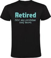 à la retraite. Ce n'est plus mon problème | T-shirt homme | Pension | Retraité | Travail | Aînés | L'ancien des jours | aucun problème | Pas mon problème | Pas mon problème | Noir