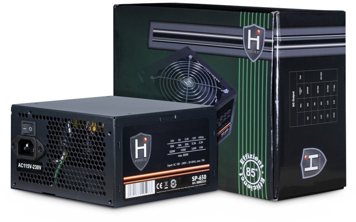 Image of 650W Inter-Tech HIPOWER SP-650